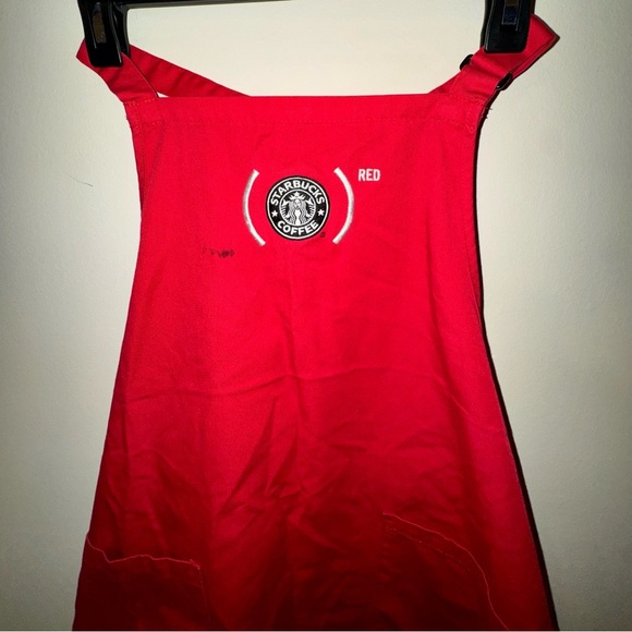 Vintage Starbucks Coffee (Red) Holiday Christmas Apron - Picture 2 of 6